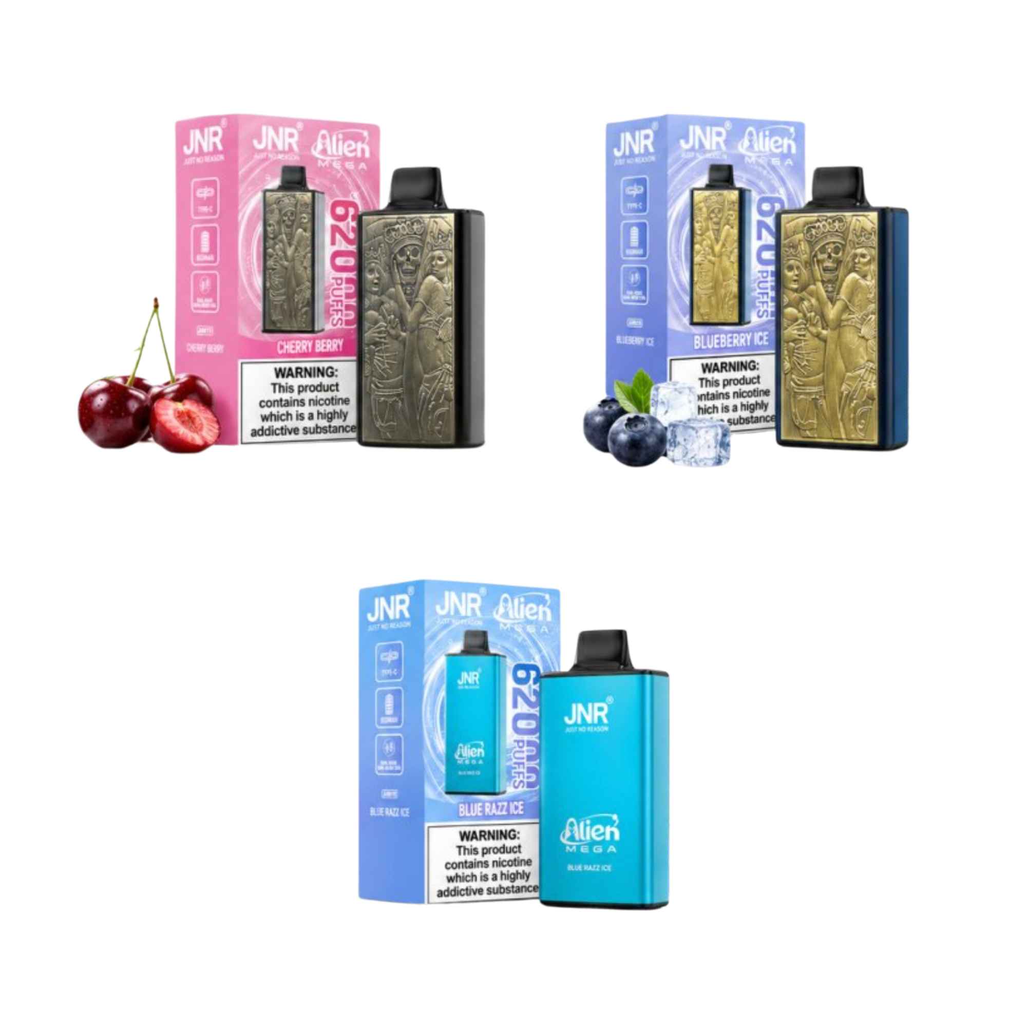 JNR Alien Mega 62K – Einweg Vape / Disposable 2 % Nikotin – Bild 2